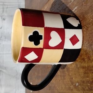 At Home International Trish Richman Spades Print Mug